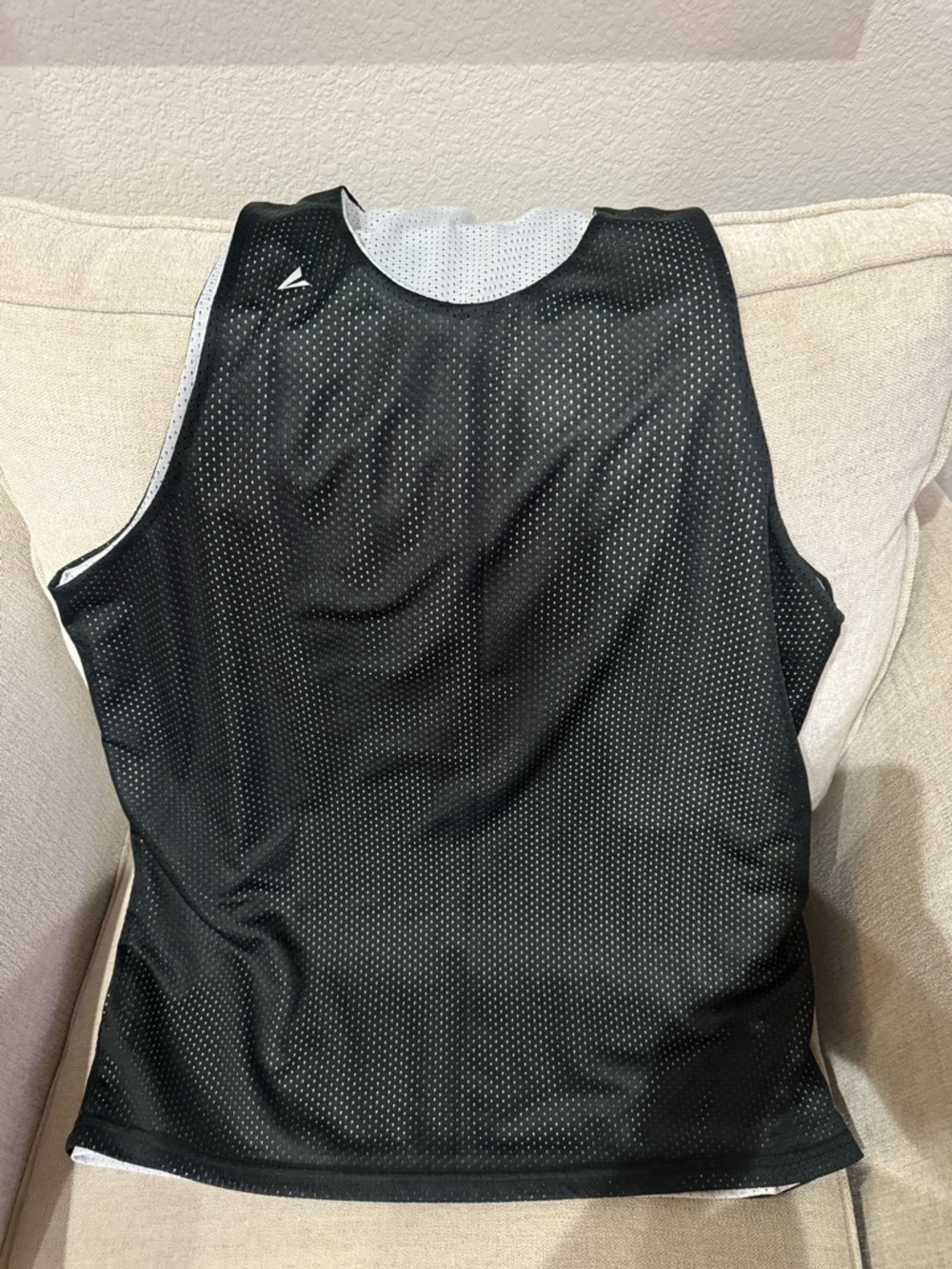 Black Reversible Mesh Basketball Jersey - Two-Tone